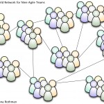 Possible Small World Network for Nine Agile Teams